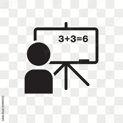 Math class vector icon isolated on transparent background, Math class logo design