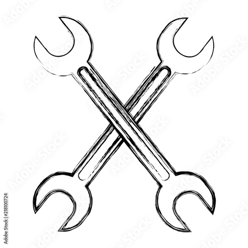 grunge wrenches mechanic equipment repair service