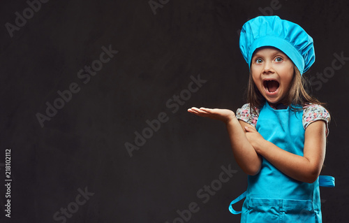 Surprised little girl dress...