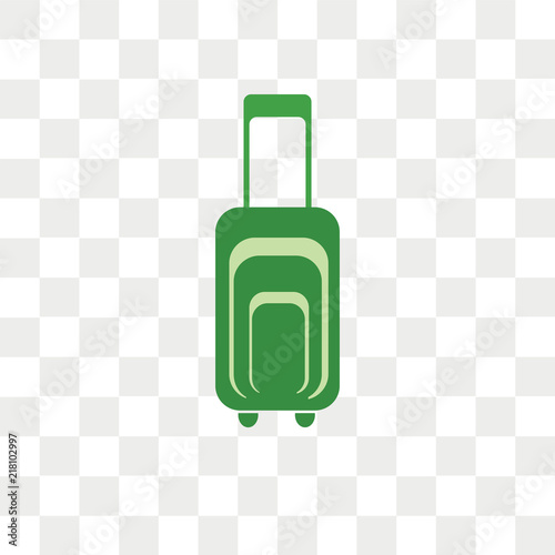 Suitcase vector icon isolated on transparent background, Suitcase logo design