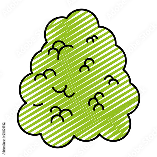 doodle ecology bush leaves nature plant