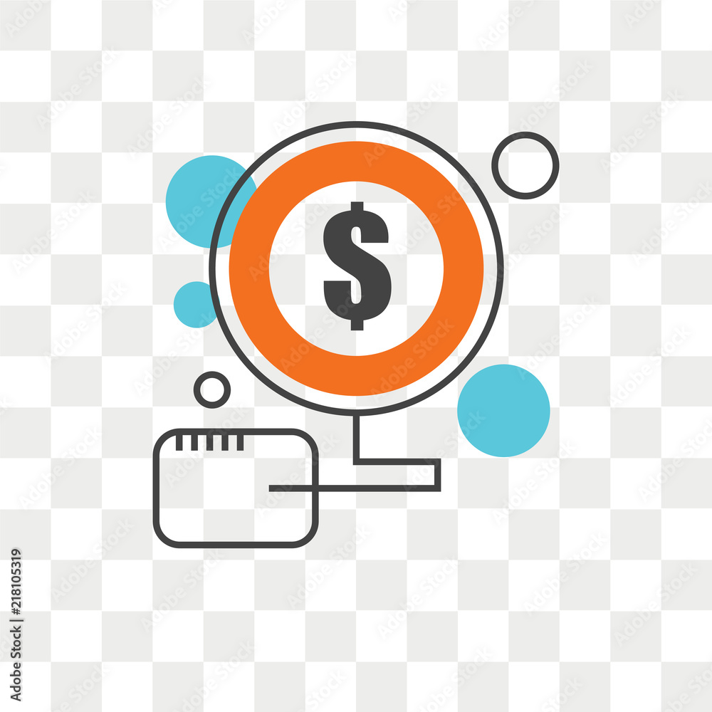 Pay per click vector icon isolated on transparent background, Pay per click logo design Pay per click vector icon isolated on transparent background, Pay per click logo design