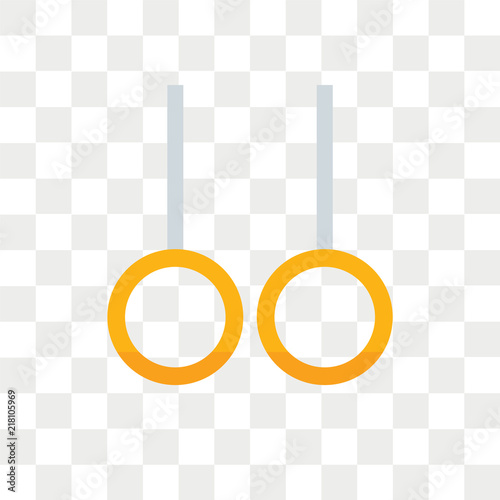 Rings vector icon isolated on transparent background, Rings logo design