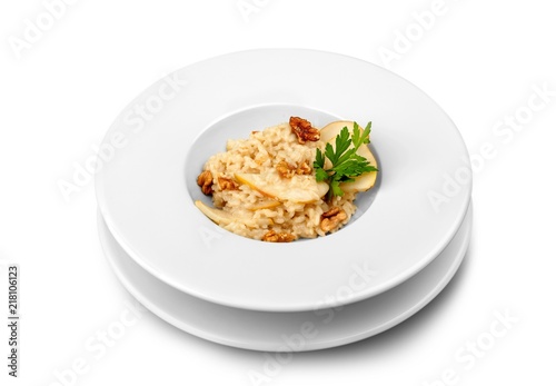 Apple and Walnut Risotto