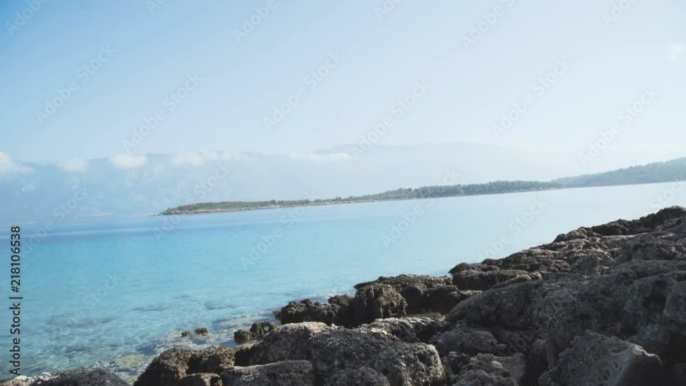 View of beautiful Mediterranean sea coastline and life View of beautiful Mediterranean sea coastline and life