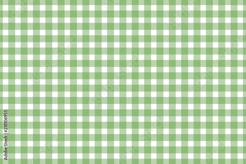Plaid, check pattern green and white. Simple background