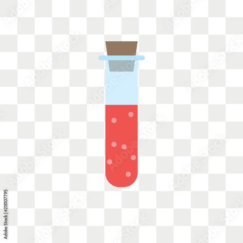 Blood sample vector icon isolated on transparent background, Blood sample logo design