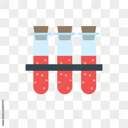 Blood sample vector icon isolated on transparent background, Blood sample logo design