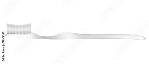 Vector toothbrush isolated on a white background.