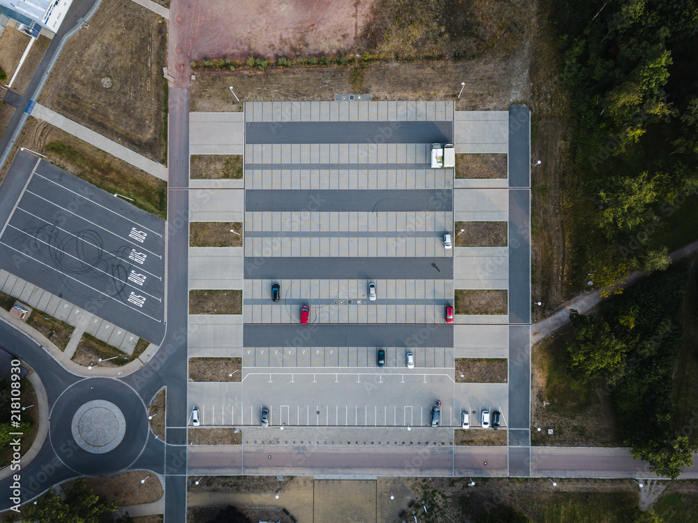 Formen eines Parkplatzes