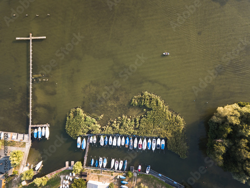 Obraz na płótnie Bootsanleger Tollense See w salonie
