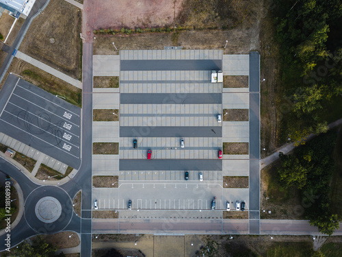 Obraz na płótnie Formen eines Parkplatzes w salonie