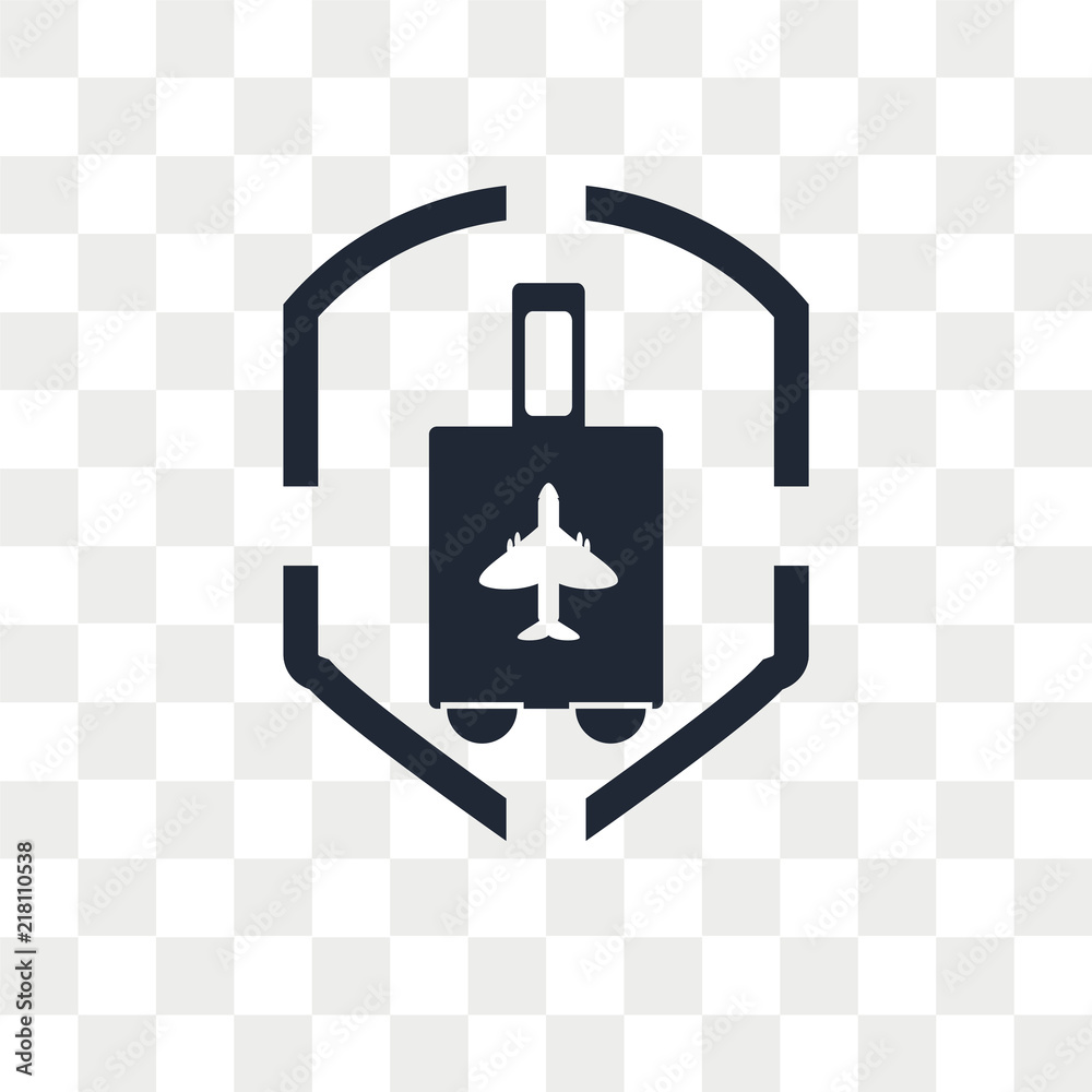 Air Travel Insurance Vector Icon Isolated On Transparent Background Air Travel Insurance Logo Design Stock Vector Adobe Stock