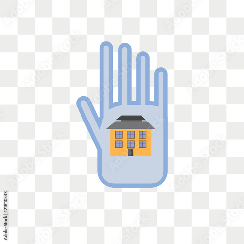 Property vector icon isolated on transparent background, Property logo design