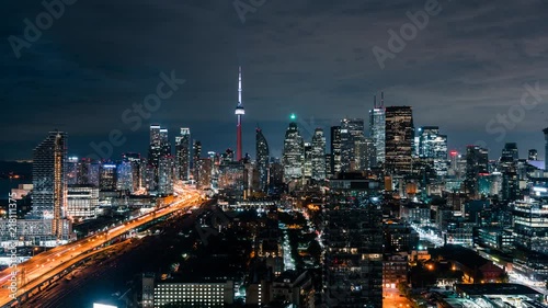 Wallpaper Mural Gardiner Expressway Toronto Skyline Traffic Torontodigital.ca
