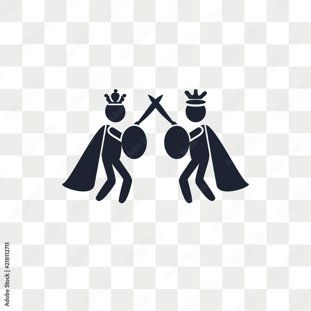 Royalty vector icon isolated on transparent background, Royalty logo