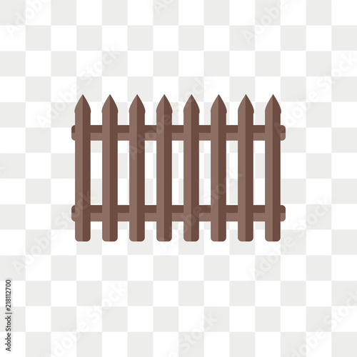 Fence vector icon isolated on transparent background, Fence logo design