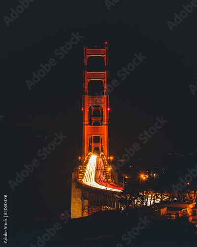 Light Streaks on the Golden Gate