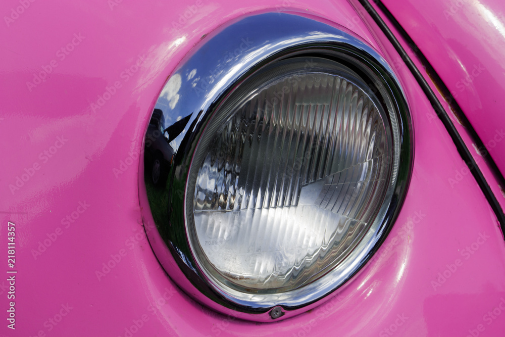 pink retro car headlight pink retro car headlight