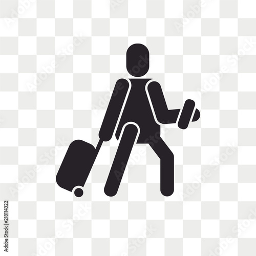 Check in vector icon isolated on transparent background, Check in logo design