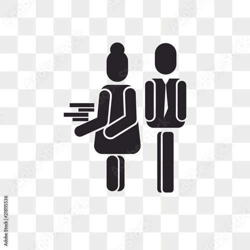Sexual harassment vector icon isolated on transparent background, Sexual harassment logo design