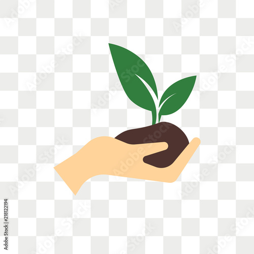 Sprout vector icon isolated on transparent background, Sprout logo design
