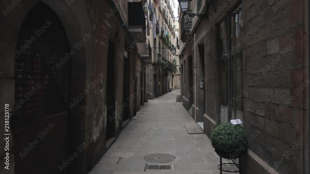 One of the many streets in Barcelona