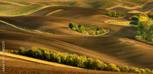 Moravian fields, Moravia, Czech Republic, around the village Kyjov 