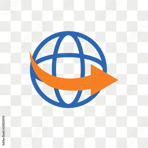 Worldwide vector icon isolated on transparent background, Worldwide logo design