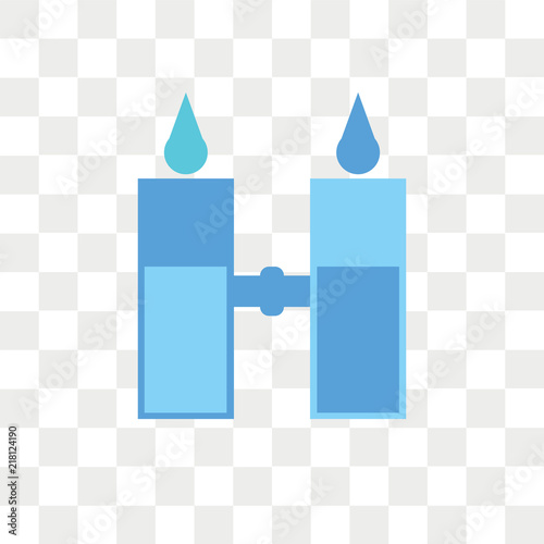Desalination vector icon isolated on transparent background, Desalination logo design