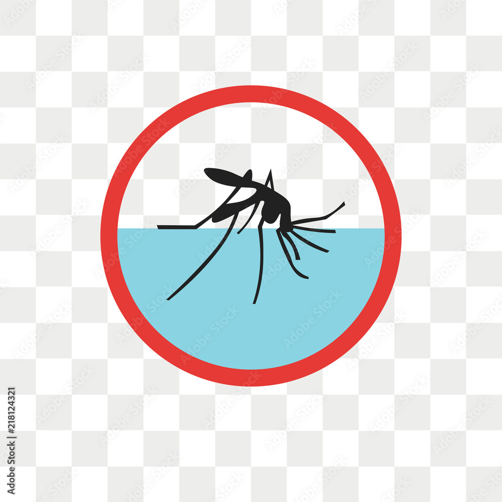 Malaria vector icon isolated on transparent background, Malaria logo