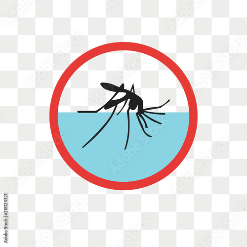 Malaria vector icon isolated on transparent background, Malaria logo design