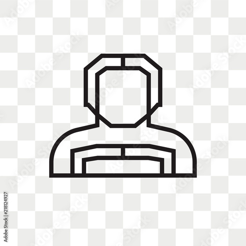 Militar man with protection equipment vector icon isolated on transparent background, Militar man with protection equipment logo design photo