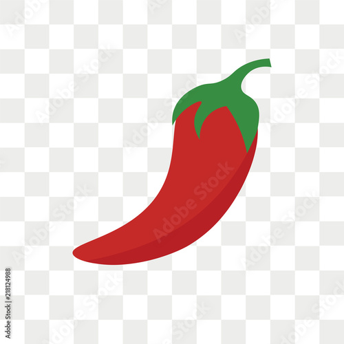 Pepper vector icon isolated on transparent background, Pepper logo design