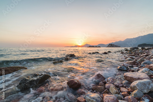 Sveti Stefan sunset, Montenegro