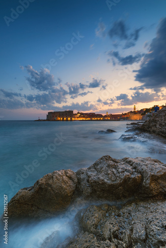 Fototapeta Naklejka Na Ścianę i Meble -  Dubrovnik sunset, Croatia