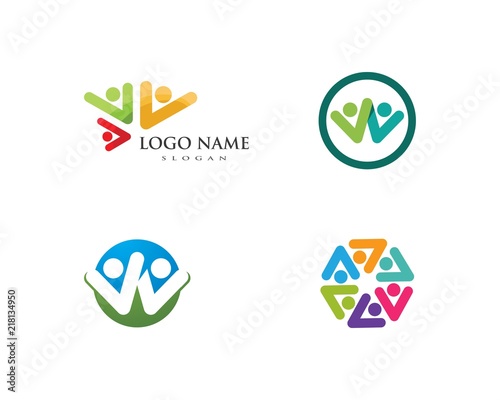 Free Download Adoption and community care Logo template vector icon - GFXLoad
