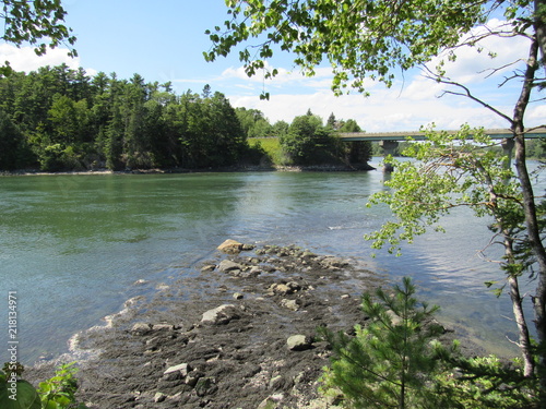 View of the Damariscotta River in Maine 