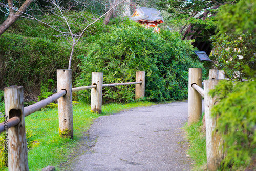 A trail in Japanese Tea Garden