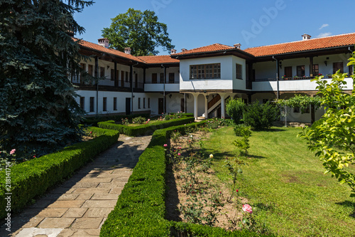Fototapeta Naklejka Na Ścianę i Meble -  buildings of the nineteenth century in Sokolski Monastery Holy Mother's Assumption, Gabrovo region, Bulgaria