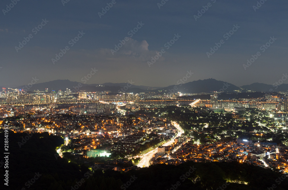 Seoul at night