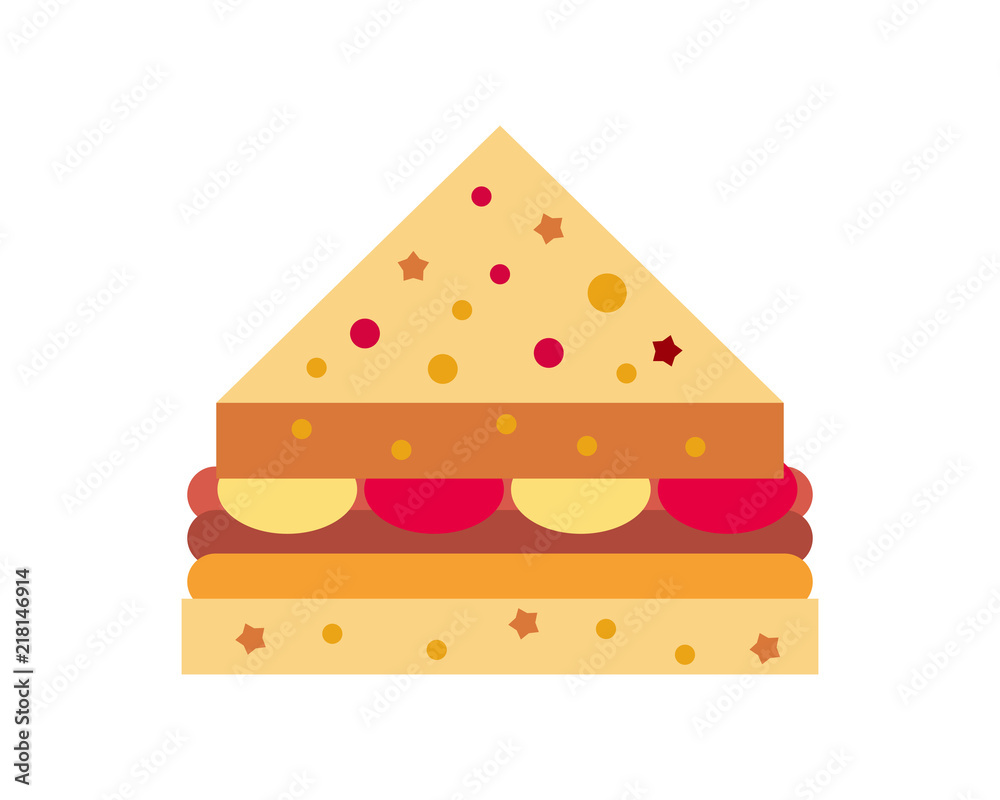Sandwich image vector icon logo