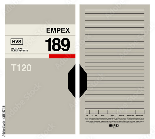 Tape and box vector