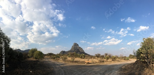 Peña de Bernal in Queretaro Mexico. The third largest monolith in the world.