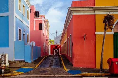 Colorful building San Juan Puerto Rico photo
