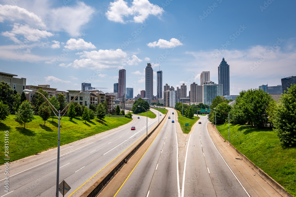 The Atlanta Skyline from the Jackson Street Bridge