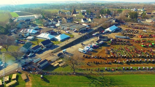 Amish Mud Sale as seen by Drone photo