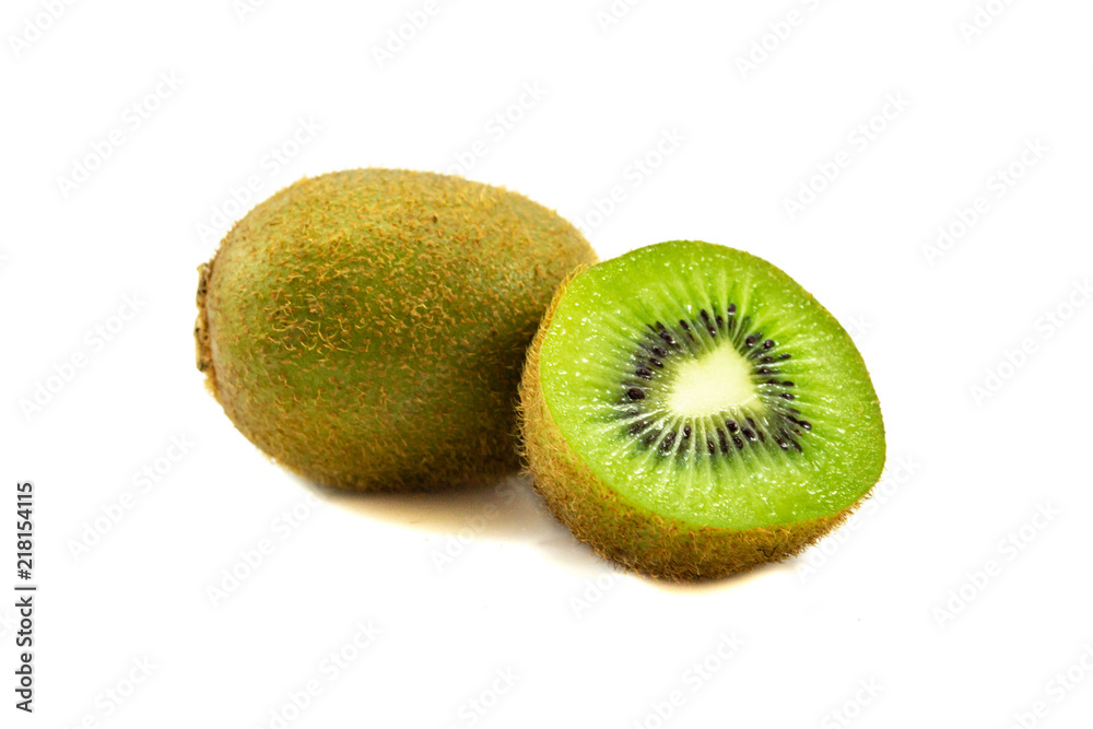 Fresh kiwi slice isolated on white background. Fresh kiwi slice isolated on white background.