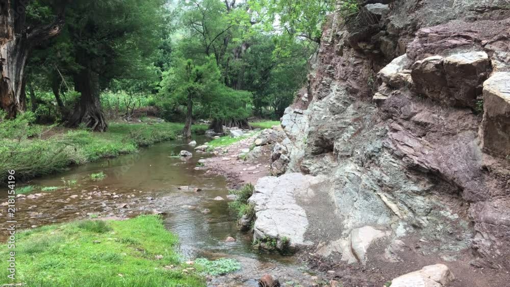 Small Creek in Ahuehuetla Puebla, Mexico