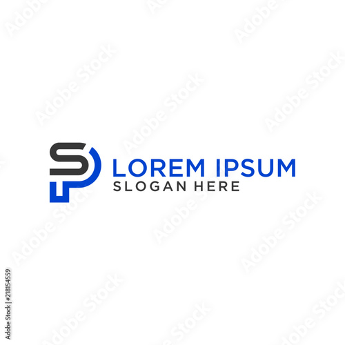Letter SP logo design